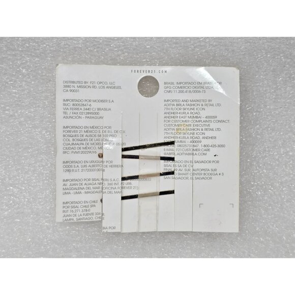 Butterfly Hair Bobby Pins Set Of 4 Purple & Pink By Forever 21 - Picture 2 of 2